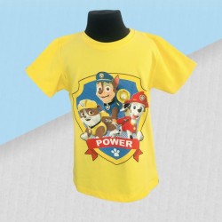 Chlapčenské tričko Paw patrol power - žlté