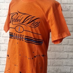 Chlapčenské oranžové tričko rebel 