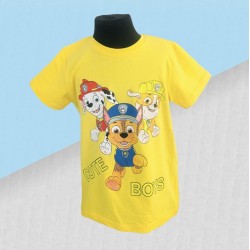 Chlapčenské tričko Paw patrol cute - žlté