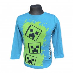 Chlapčenské tričko Minecraft - modré
