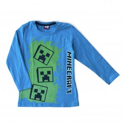 Chlapčenské tričko Minecraft - modré