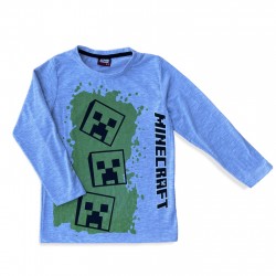 Chlapčenské tričko Minecraft - sivé
