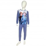 Dievčenské  flísové pyžamo Frozen - fialové