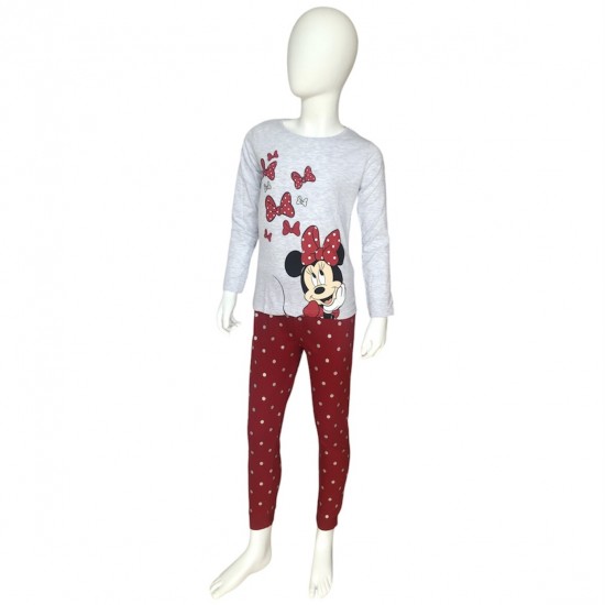 Dievčenské pyžamo Minnie - červené 