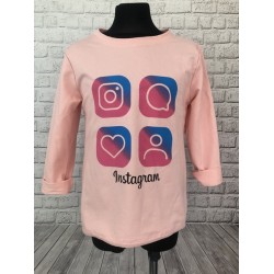 Ružová mikina Instagram