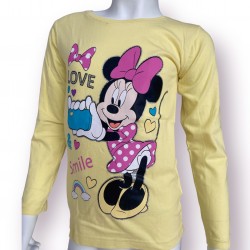Dievčenské žlté tričko Minnie 