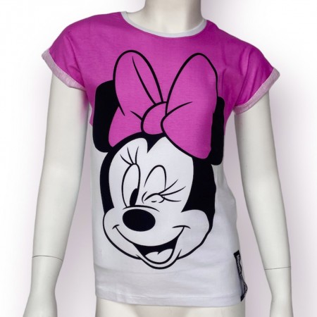 Dievčenské ružové tričko Minnie 