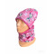 Zimný komplet Minnie Mouse ružový - čiapka s nákrčníkom
