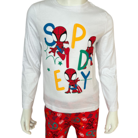 Chlapčenské pyžamo Spidey - biele