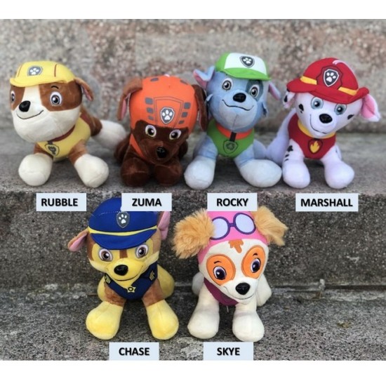 Paw patrol plyšáky so zavesením Paw patrol plyšáky so zavesením